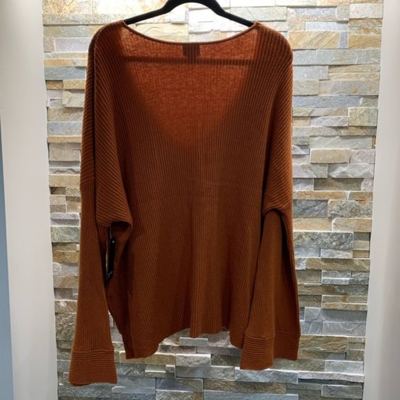 Free Press V-Neck Ribbed Sweater - Picture 4 of 6